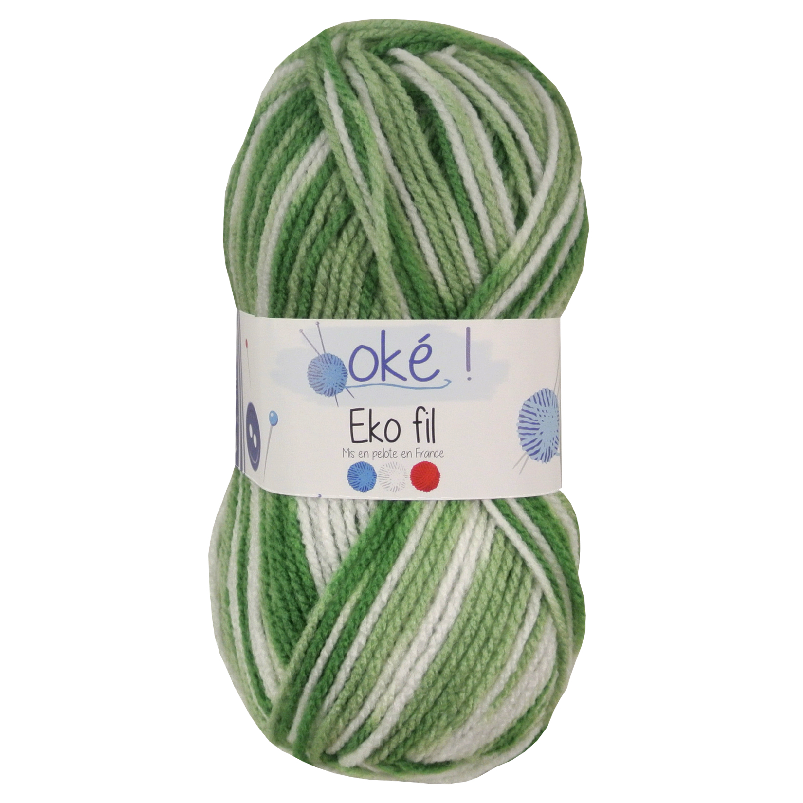 Groen Gemeleerd Acryl Garen Ekofil Goedkoopgaren Nl