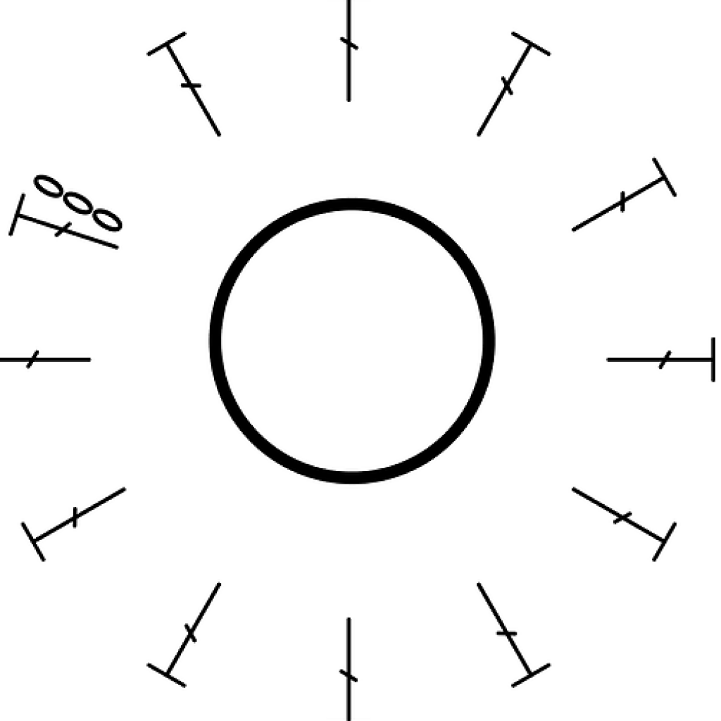voorbeeld van een magische ring in een tekening